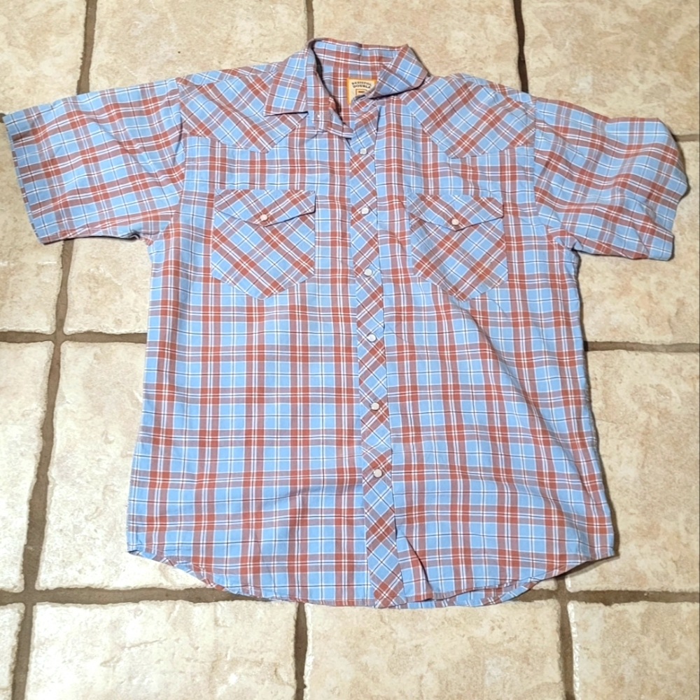 Resistol Double R Plaid Shirt L